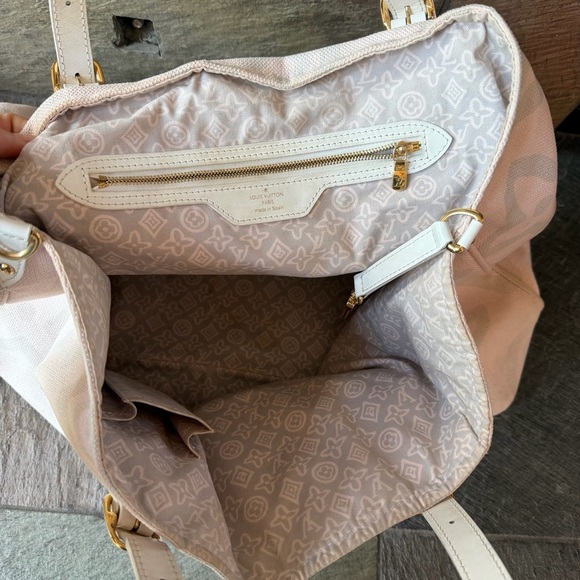 Louis Vuitton Marc Jacobs Monogram Tahitienne Cabas PM tote bag pink canvas 2008 - Picture 10 of 13